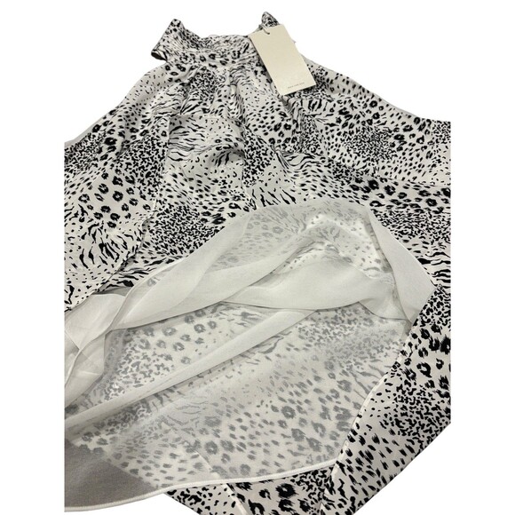 NWT- Joie 'Erola B' Printed Mock-Neck Halter Top, Porcelain/Black - Size Small - Picture 10 of 14